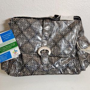 Diaper Bag NEW - Laminated Buckle Bag Fleur-De-Lis Baby Kalencom BNWT FAST SHIP